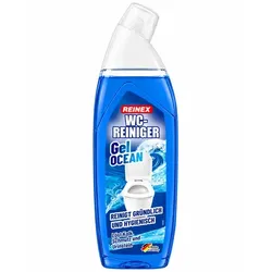 Reinex WC Reinigungsgel Ocean 750 ml WC-Reiniger löst Kalk, Schmutz und Urinstein, mit Oceanduft