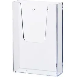 Wandprospekthalter, 1/3 A4, 113x39x165mm, transparent, H2350002, Polystyrol