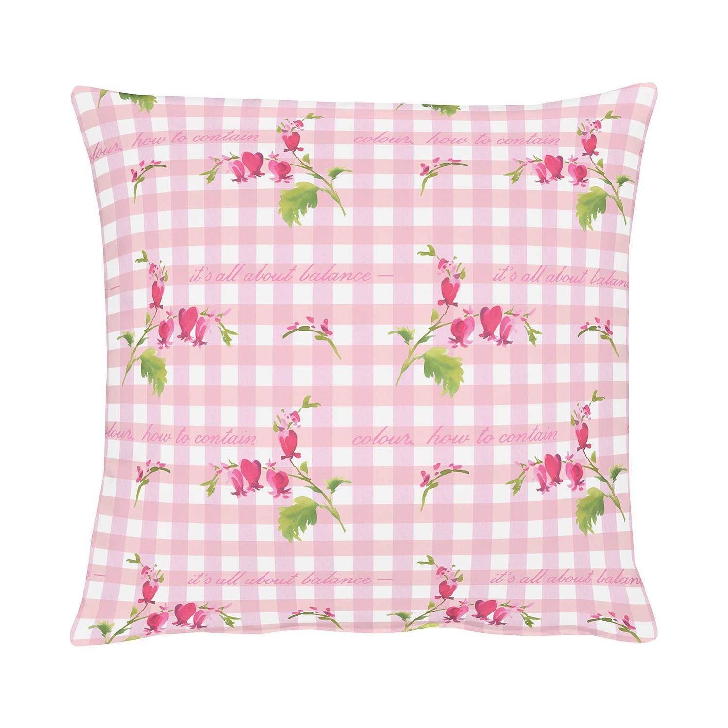 home24 Kussensloop Happy Easter III roze, 49 x 49 cm, katoen