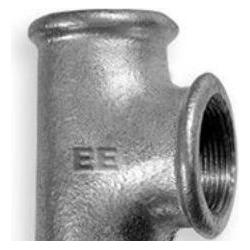 EE Odlewnia Trójnik 3/4" ocynkowany nr 25, waga 0.22kg (T-Verbindung) (13805)