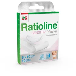 Ratioline Sensitive Wundschnellverband 8 cm x 1 m 1 St