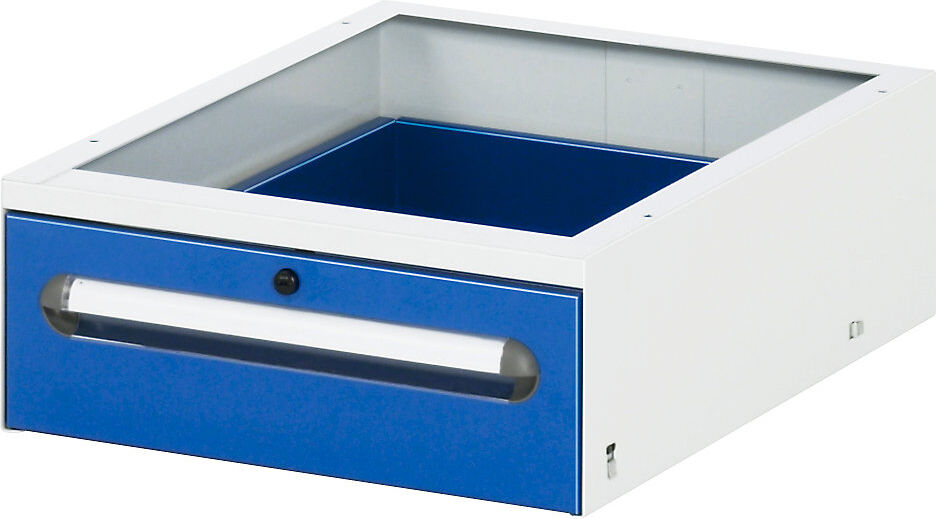 Arbeitstisch mit Schubladenschrank, Unterbau-Container mit 1 Schublade 150 mm, BxT 1000 x 800 mm, M-Platte, Stärke 22 mm kaiserkraft
