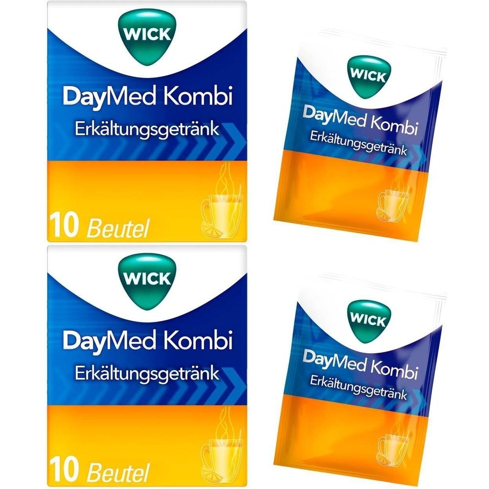 Wick DayMed Kombi Erkältungsgetränk 2x 2x10 St Pulver zur Herstellung einer Lösung zum Einnehmen