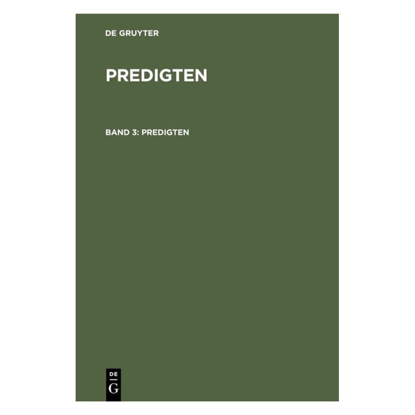De Gruyter Schleiermacher:F. Schleiermacher: Predi (Deutsch, Hardcover, F. Schleiermacher, Friedrich Schleiermacher) (66439301)