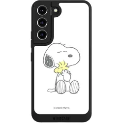 Nivocase Handyhülle für Samsung Galaxy S22 Hülle NIVOpure Case Schwarz Liebe Peanuts Snoopy (Samsung Galaxy S22), Smartphone Hülle, Schwarz
