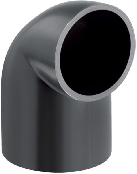 Geberit Pe Bogen 363062161 DN 56/50, 90Grad, reduziert, langer Schenkel, kleiner Radius, PE-HD