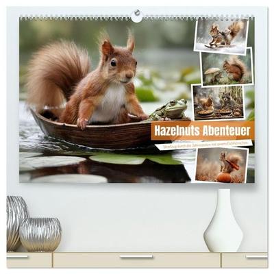 Hazelnuts Abenteuer (hochwertiger Premium Wandkalender 2027 DIN A2 quer), Kunstdruck in Hochglanz