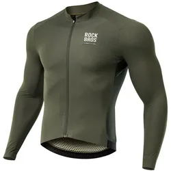 Rockbros, Herren, Velotrikot, Koszulka kolarska 15220003003 ROAD TO SKY męska długi rękaw M - zielona (M), Grün