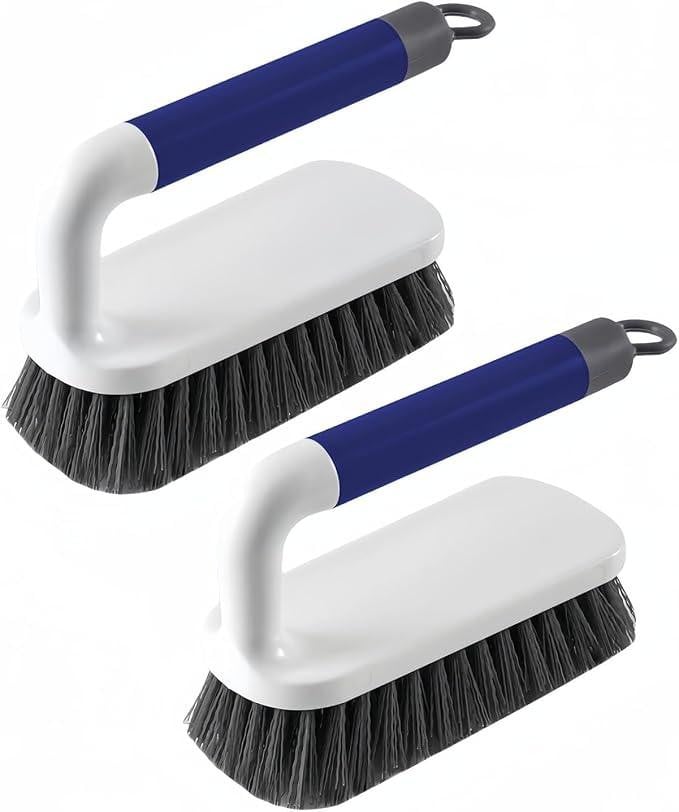 PolkaHome Schrobborstels voor reiniging, 2 stuks, Blauw