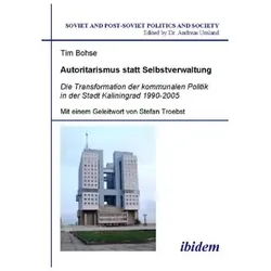 Autoritarismus statt Selbstverwaltung, Fachbücher von Tim Bohse