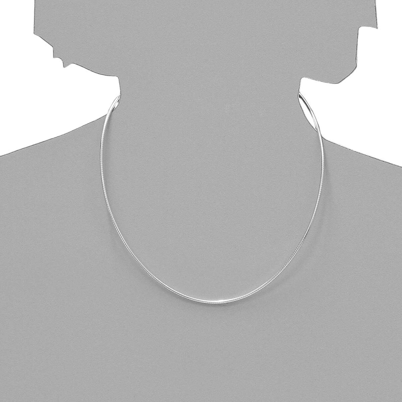 Halsreif OSTSEE-SCHMUCK "Ostsee-Schmuck Halsreif Omega 1,7 mm Halsreif Omega 1,7 mm" Gr. 42, silber (weiß, neutral), Halsketten, Damen, 42cm, Silber 925 (Sterlingsilber), L: 42, Halsreif