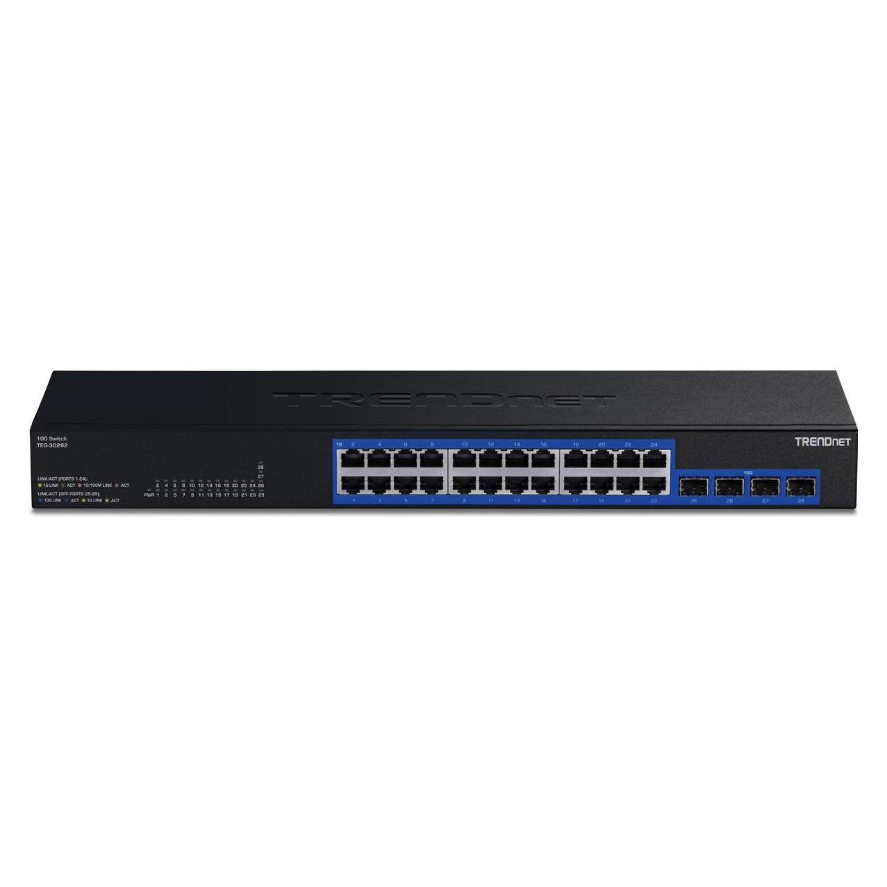 Trendnet TEG-30262 24-Port Switch Gigabit 2x10G SFP+ Slots (24 Ports) (TEG-30262)