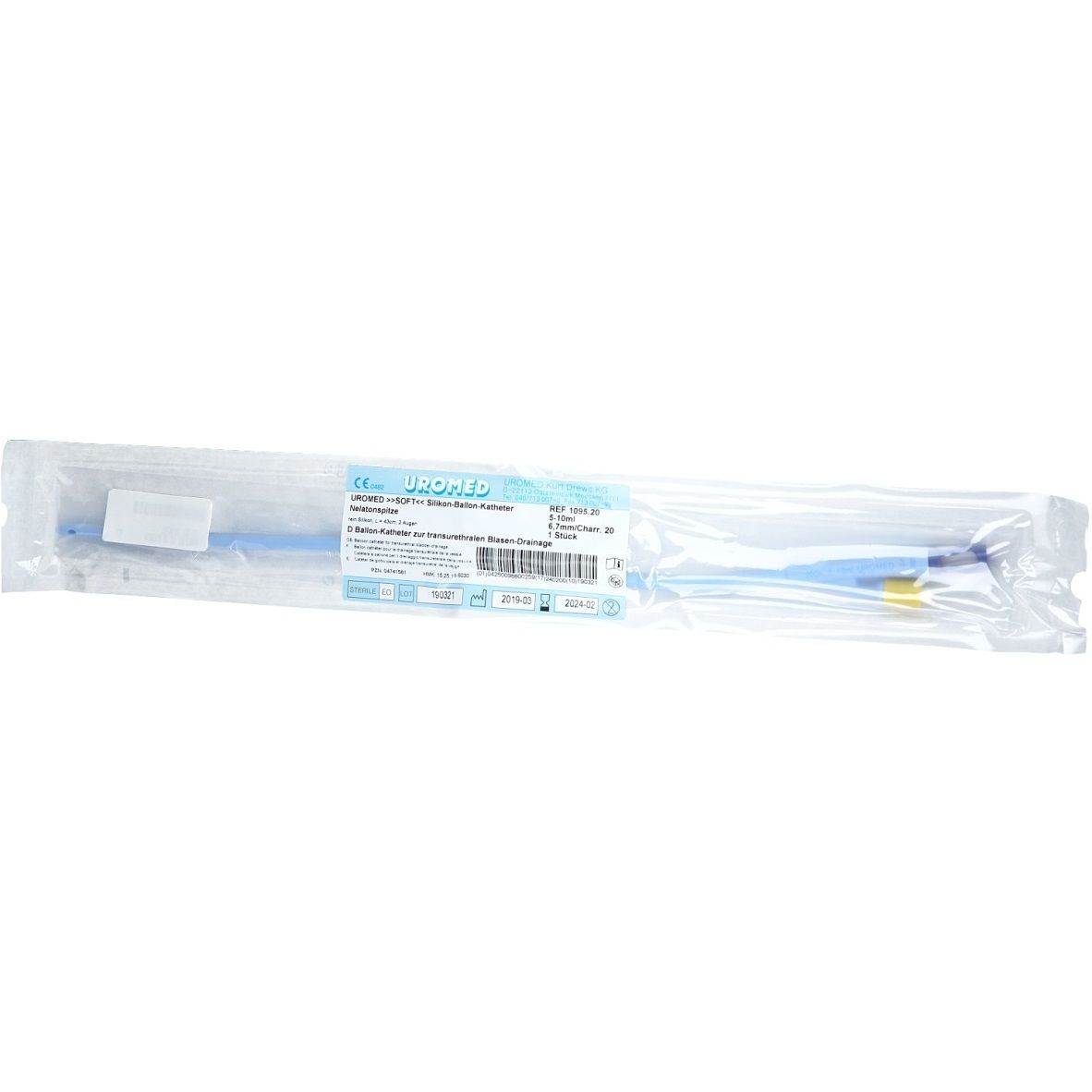 Uromed Soft Ballonkath.Silikon Nelaton Ch 20 1095 1 St Katheter
