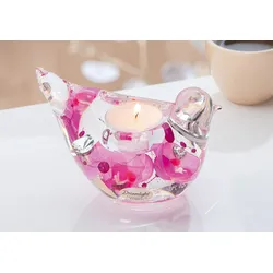 Dreamlight Teelichtleuchter Vogel - Pink Orchid
