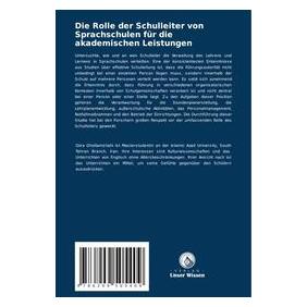 Umbreit Die Rolle der Schulleiter von Sprachschulen für die akademischen Leistungen (Deutsch, Softcover, Ahmad Mohseni, Ozra Ghollamshahi) (69152059)