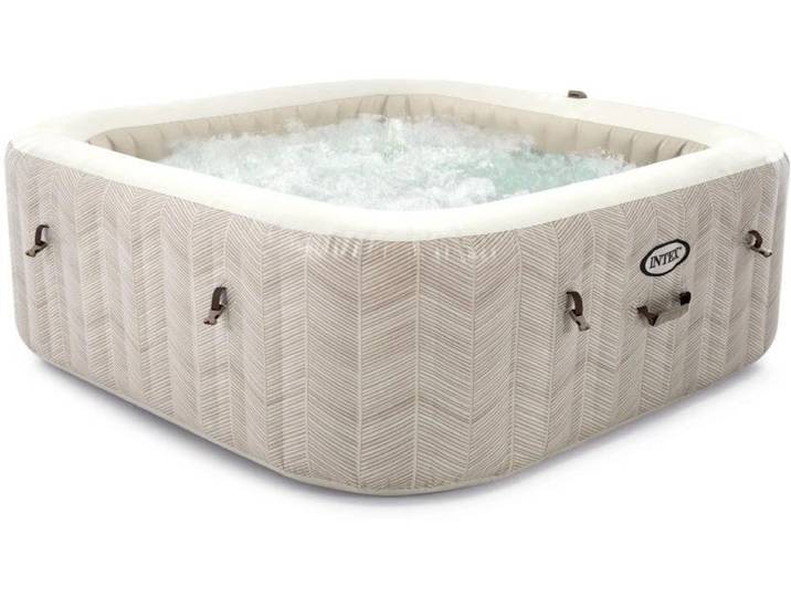 Whirlpool INTEX Chevron Deluxe 193 cm x 193 cm x 71 cm , weiss (weiß), B:193cm H:71cm, Whirlpools, Whirlpool