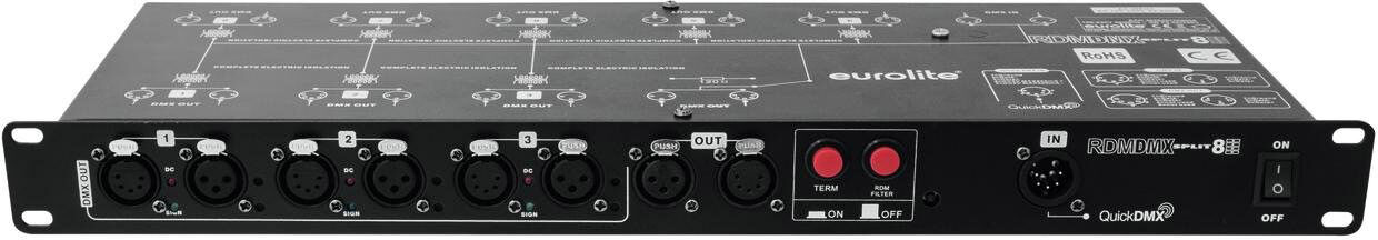 EuroLite Dmx Split 8x Rdm Splitter