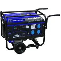 Master Flash, Stromgenerator, 5500W Benzingenerator mit MF5600N Cart Kit (5000 W, 25 l)