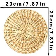 Inspire Essentials Handwoven Boho Wall Baskets Seagrass Rustic Wall Hanging Decor 7
