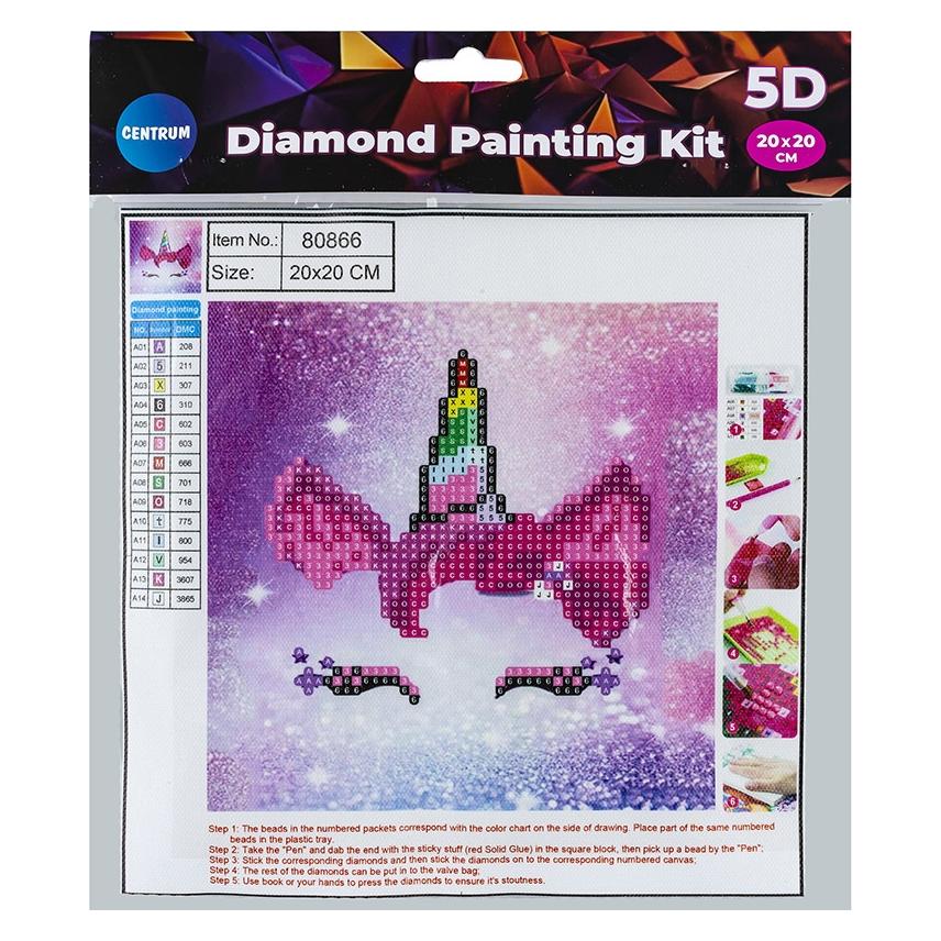 Norimpex Diamond Painting 20*20cm. UNICORN (80866)