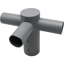 Enovalite, Gartenbeleuchtung, Strassenleuchten Adapter ELED900307, 3-fach, 80:60 mm, grau (6000 lm)