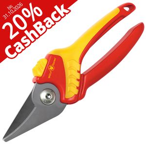 Wolf-Garten Gartenschere RR 1500 Basic Plus, Bypass, 20% Cashback, Kunststoffgriff Softgrip, schneidet bis 18 mm Ø