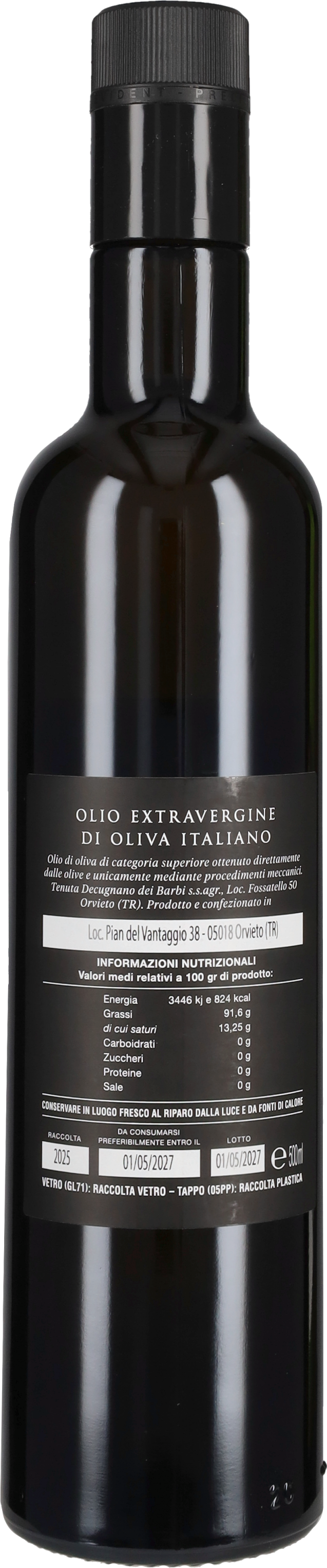 Olio EVO Decugnano dei Barbi 2025 50cl