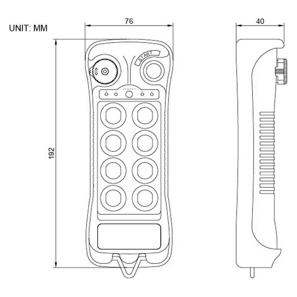 Tru Components TC-Q600 12-24V TC-14232268 Industrielle Funkfernsteuerung 6-Kanal (TC-14232268)
