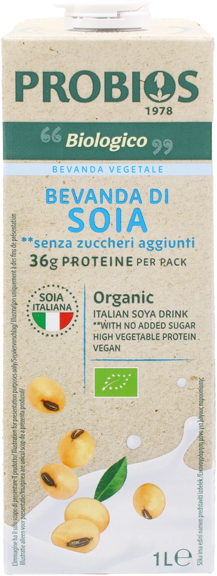 PROBIOS Soia & Soia - Soia Drink Bevanda Di Soia Al Naturale 1000ml 