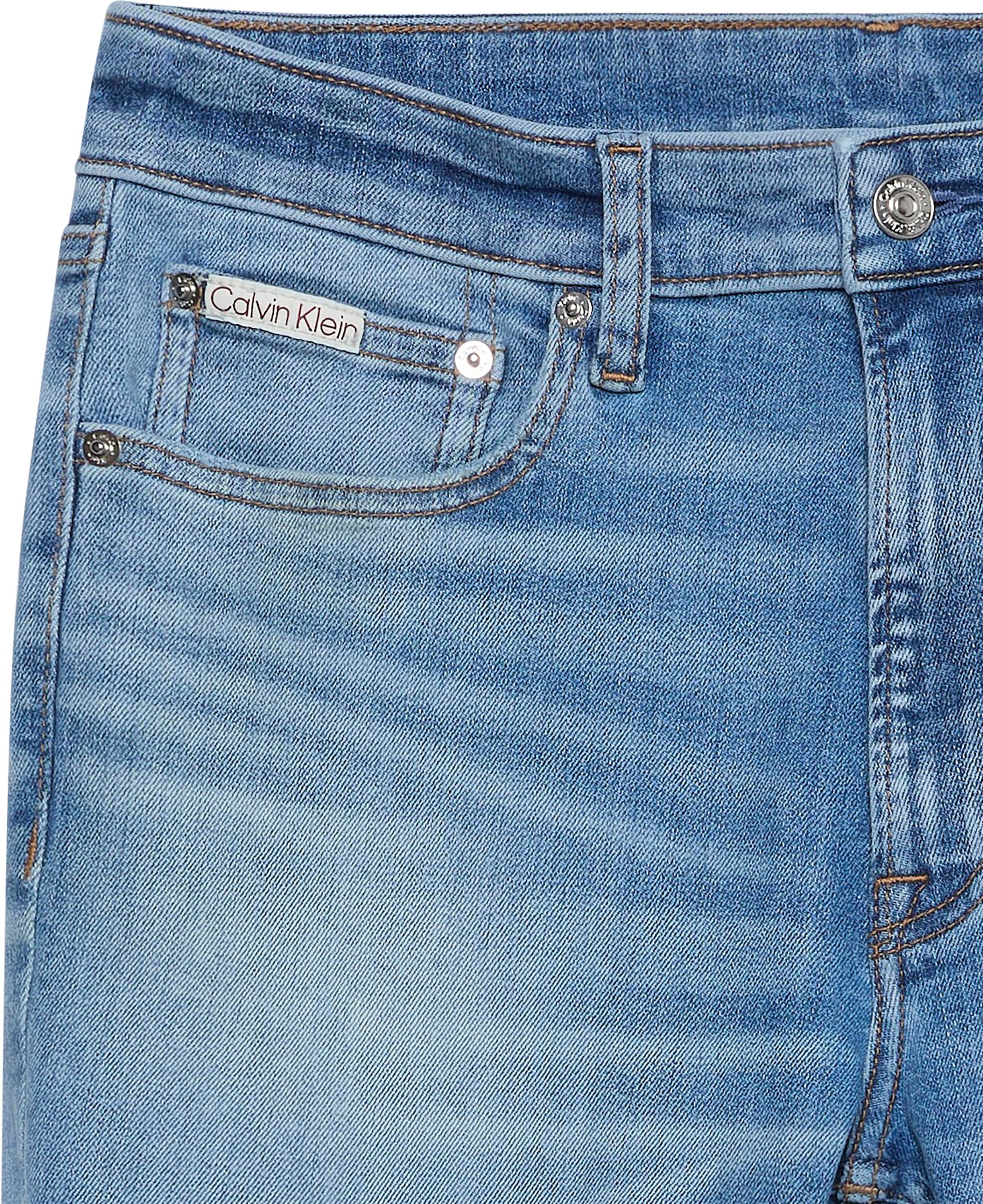 Skinny-fit-Jeans CALVIN KLEIN JEANS "SKINNY", Herren, Gr. 40, Länge 32, blau (belleville), Denim/Jeans, Obermaterial: 80% Baumwolle, 12% Polyester, 6% Elastomultiester, 2% Elasthan, skinny fit, Jeans Skinny-fit-Jeans belleville 40, Länge 32