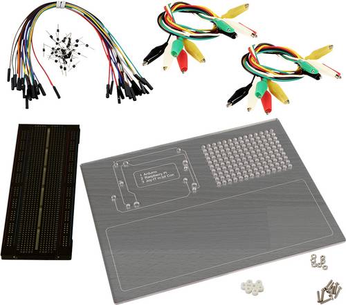 Joy-it Breadboard Set Breadboard Entwicklerkit Polzahl Gesamt 830 (L x B x H) 21 x 22.5 x 7cm 1St.