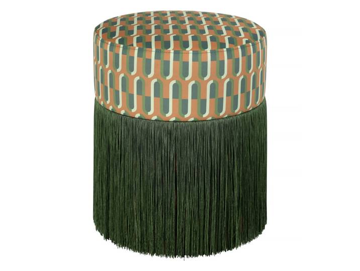 Pouf ottoman en velours