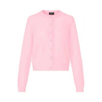 Strickjacke OXMO "Strickjacke OXMoma", Damen, Gr. L, pink (parfait pink), Obermaterial: 50% Polyacryl PAN. 50% Polyester PES., Strickjacken Strickjacke