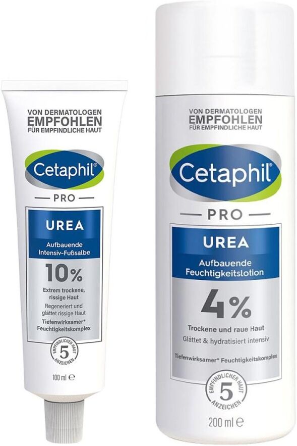 Cetaphil Pro Urea 4% Lotion + 10% Fußsalbe