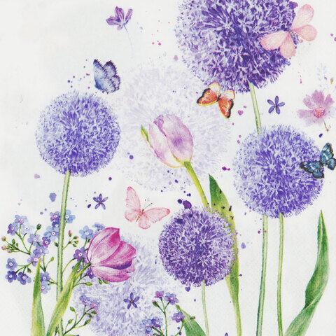 Papierservietten "Allium", 33 x 33 cm, 20 Stück