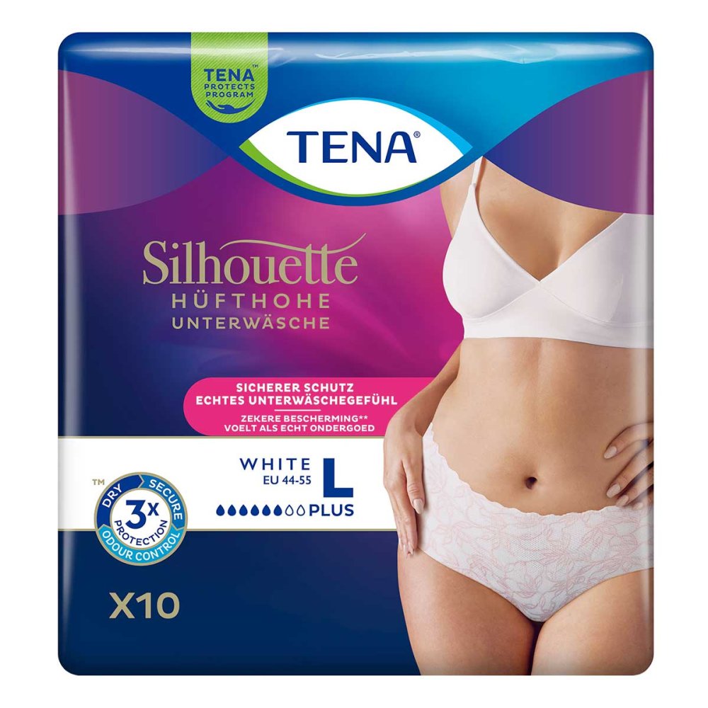 Essity Germany GmbH Tena Silhouette Plus L White Inkontinenz Pants 18664918