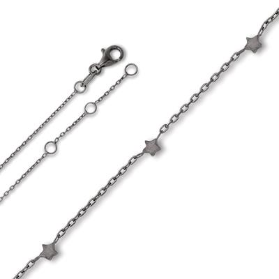 Fußkette ONE ELEMENT "Fußkettchen Rundankerkette aus 925 Silber 25 cm", silber, Fußketten, Damen, Silber 925 (Sterlingsilber), Klassisch & stilvoll – ein Begleiter für viele Anlässe