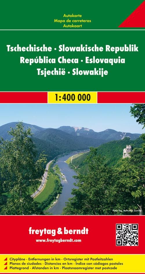 Carte routière - République Tchèque & Slovaquie   Freytag & Berndt