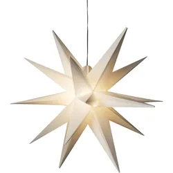 Konstsmide Weihnachtsbeleuchtung  Weißer 3D Kunststoffstern 80x60x80cm