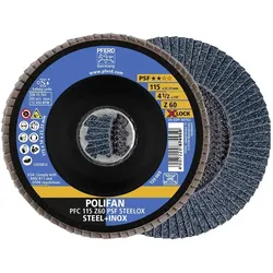 Pferd, Schleifmittel, X-LOCK Fächerschleifscheibe Universal-Linie PSF (60)