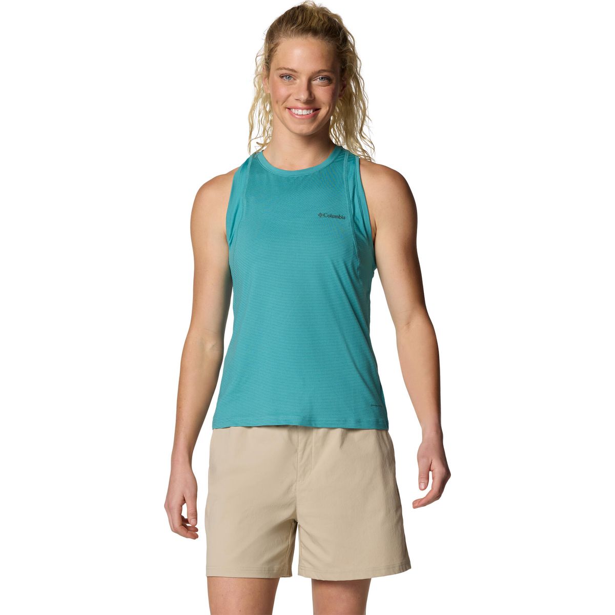 Columbia Weekend Ascent Tank teal (330) M 211922-2119221-330-M
