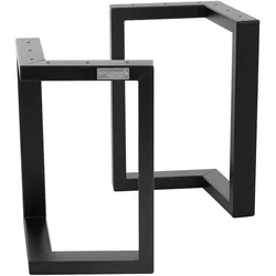 ML-Design Tischkufen 2er Set ARROW 25x43 cm Schwarz | V-Form Stahl, Industrial Design, Couchtisch Sitzbank Möbelfüße