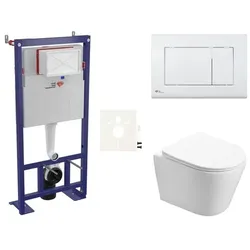 SAT Wand-WC Set für Vorwandmontage + SAT Infinitio WC SIKOSSIN20