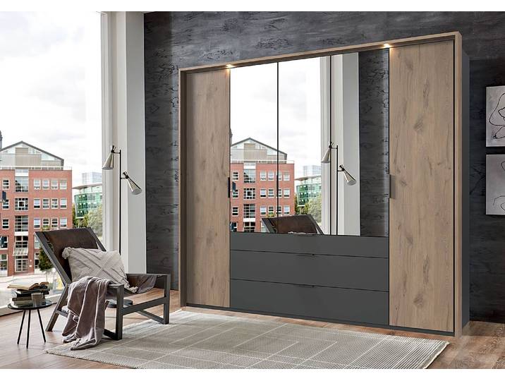 Passepartout 254cm Braun mit Beleuchtung Spanplatte, foliert