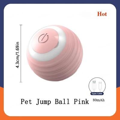 Uplift Picks Rechargeable Rolling Electric Cat Ball Toy For Interactive Indoor Pet Exercise pink