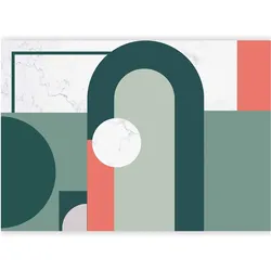 Artgeist, Tapete, Fototapete - Geometric Pattern With Marble Motif