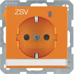 Berker 41106014 Steckdose SCHUKO LED BSF erh Q.x orange