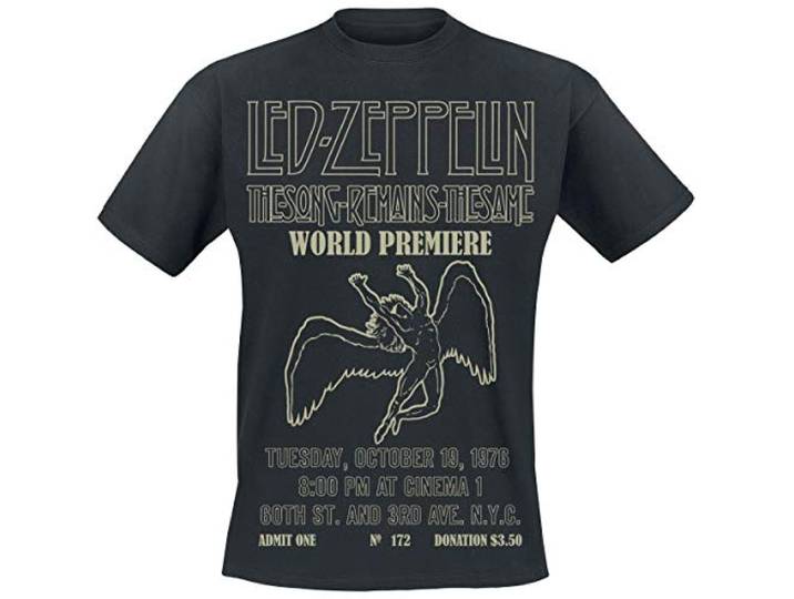 Led Zeppelin Ledzeppelin_tsrts World voor heren, zwart (black/black), XXL