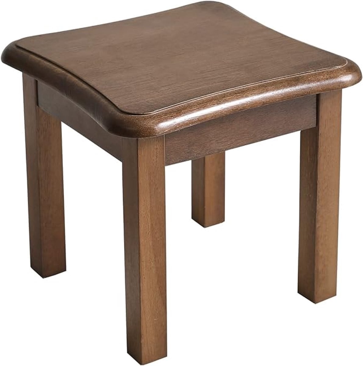 Multifunctionele houten kinderkruk en bijzettafel in bruin