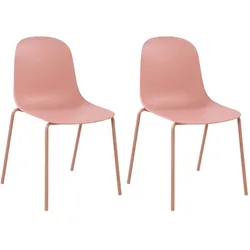 CLP 2er Set Stuhl Hardin - Farbe: pink